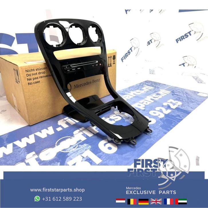 W253 C253 GLC HOOGGLANS ZWART MIDDENCONSOLE origineel Merced, Auto-onderdelen, Interieur en Bekleding, Mercedes-Benz, Gebruikt