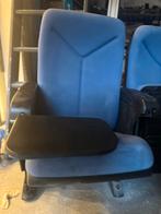 4 Blauwe College bioscoop- / Klapstoelen met Tafel, Huis en Inrichting, Stoelen, Ophalen, Kunststof, Gebruikt, Blauw