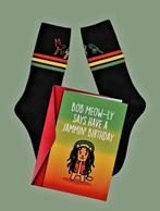 BOB MARLEY SOKKEN (UNISEX) + VERJAARDAGS KAART BOB MARLEY, Ophalen of Verzenden, Nieuw