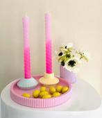 Jesmonite set , plateau + potje+ 2 kandelaars, Huis en Inrichting, Woonaccessoires | Kandelaars en Kaarsen, Ophalen of Verzenden