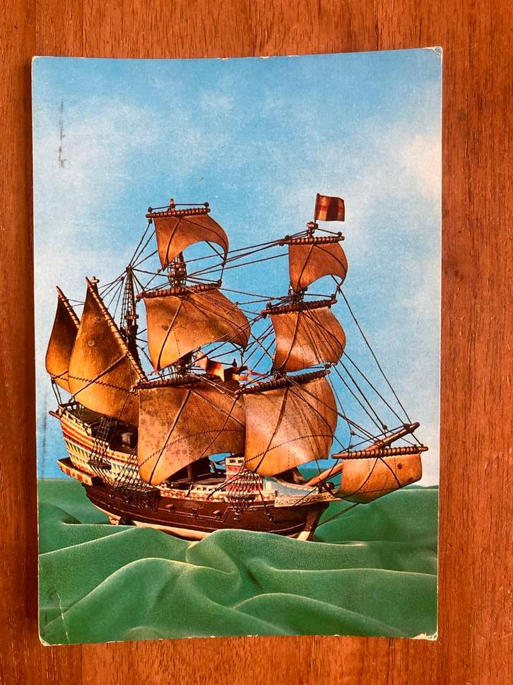 Model replica van His Majesty’s Ship 'Revenge'. 1971., Verzamelen, Scheepvaart, Gebruikt, Kaart, Foto of Prent, Zeilboot, Ophalen of Verzenden