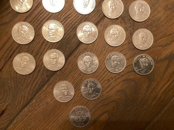 Collectie Shell Voetbal Top 20 Munten 1970, Postzegels en Munten, Munten | Nederland, Ophalen of Verzenden