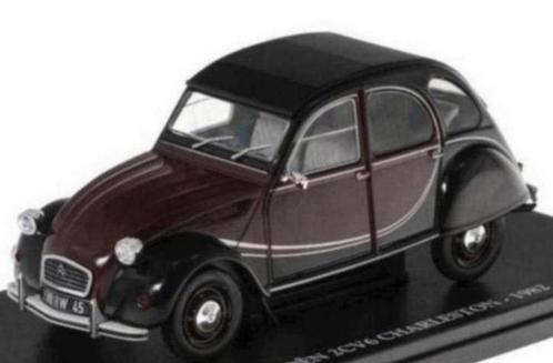 Atlas Citroën 2CV Charleston 1982 rood/zwart 1:24 nieuw, Hobby en Vrije tijd, Modelauto's | 1:24, Nieuw, Auto, Overige merken