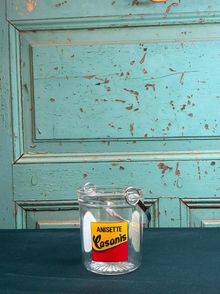 Casanis Pastis karaf, glazen en ijsemmer, Antiek en Kunst, Antiek | Glas en Kristal, Ophalen of Verzenden