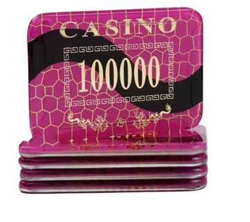 25 stuks Luxe Poker Plaques – Casino Style – 100.000 Waarde beschikbaar voor biedingen