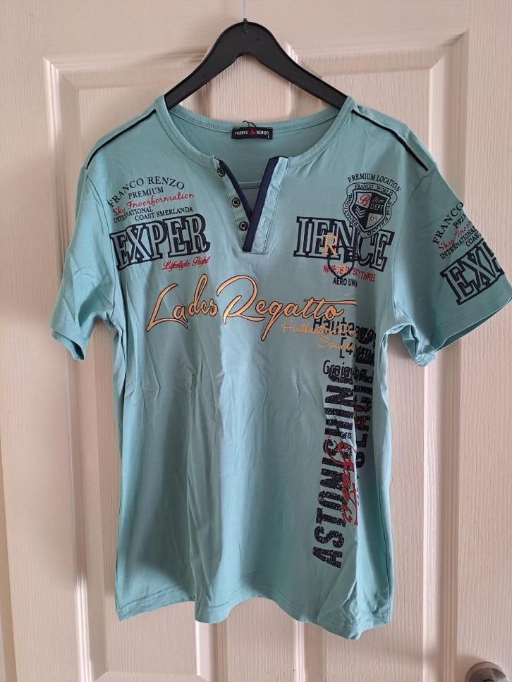 Olijfgroen heren shirt maat L NIeuw!, Kleding | Heren, T-shirts, Nieuw, Maat 48/50 (M), Groen, Ophalen of Verzenden