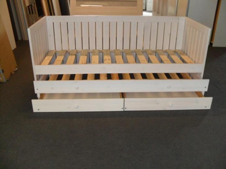 Witte bedbank, Kinderen en Baby's, Kinderkamer | Stapelbedden en Hoogslapers, Ophalen