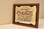 Coca cola spiegel in houten lijst 46240