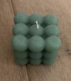 Kaars bubble cube, Groen, Minder dan 25 cm, Overige materialen, Ophalen of Verzenden