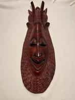Afrikaans masker houtsnijwerk muurdecoratie, Ophalen of Verzenden