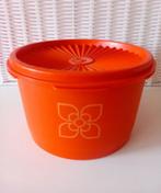 Oranje vintage Tupperware bewaarbakje met zonnedeksel, Huis en Inrichting, Keuken | Tupperware, Ophalen of Verzenden, Zo goed als nieuw