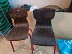 2 vintage Eromes / Marco schoolstoeltjes, Ophalen, Gebruikt, Twee, Bruin
