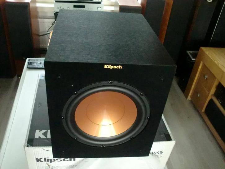 R-10SW Subwoofer nieuw in doos Klipsch. normaal 449,-, Audio, Tv en Foto, Luidsprekers, Nieuw, Front, Rear of Stereo speakers