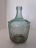 Antieke glazen mandfles / dame-jeanne (30 x 20 cm), Overige kleuren, Ophalen of Verzenden, Minder dan 50 cm, Glas