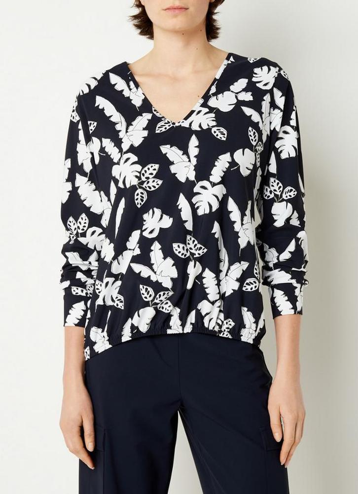 Studio anneloes vicky leaf blouse XXL donkerblauw, Kleding | Dames, Blouses en Tunieken, Zo goed als nieuw, Maat 46/48 (XL) of groter