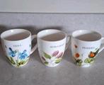 3 koffie kopjes Marjolein Bastin Wild Flowers, Ophalen of Verzenden, Zo goed als nieuw, Overige stijlen, Kop(pen) en/of Schotel(s)