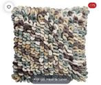 2x Kussen Lusso 60x60 cm, Huis en Inrichting, Woonaccessoires | Kussens, Ophalen, Zo goed als nieuw, Grijs, Vierkant