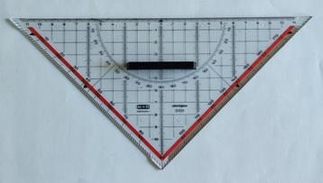 Meetdriehoek. Plexiglas 2325. M + R Germany beschikbaar voor biedingen