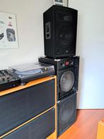 (Bijna) Gratis Set QTX 2200W subwoofers, tops en versterker, Ophalen of Verzenden, Zo goed als nieuw