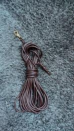 Leren speurlijn 10 meter 6 mm dikte, Dieren en Toebehoren, Hondenriemen, Ophalen of Verzenden, Nieuw, Hondenriem