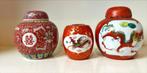 3 chinese gember potjes, Antiek en Kunst, Antiek | Porselein, Ophalen of Verzenden