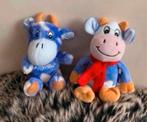 Milka koe knuffels 2 stuks 17 cm, Verzenden, Zo goed als nieuw, Koe