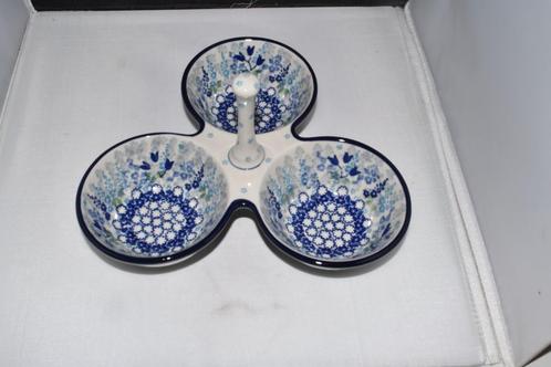 Triple Bowl Blue Garden Bunzlau Castle servies, Huis en Inrichting, Keuken | Servies, Nieuw, Overige typen, Overige stijlen, Overige materialen