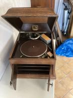 Antieke Platenspeler met Bakkelieten Platen, Antiek en Kunst, Ophalen
