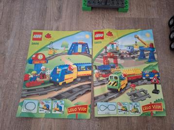 Duplo treinen sets 5608 en 5609 + extra's  beschikbaar voor biedingen