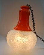 Vintage Italiaanse Space Age Hanglamp, Ophalen of Verzenden, Gebruikt, Glas, Minder dan 50 cm