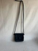 Mylady zwart leren tasje leuk klein model cross-over, Overige merken, Gebruikt, Zwart, Ophalen of Verzenden