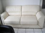 Italiaans rundleren bankstel / I.Z.G.S./ SLA JE SLAG 60 EURO, Ophalen, Gebruikt, Tweepersoons, Leer