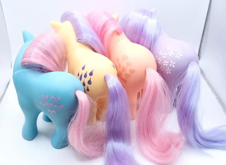 My Little Pony G1 Vintage set (4)., Kinderen en Baby's, Speelgoed | My Little Pony, Zo goed als nieuw, Ophalen of Verzenden
