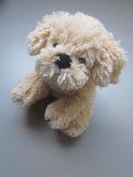 Global Pluche Toys lichtbruin langharig zacht pluche hond, Ophalen of Verzenden, Nieuw, Hond