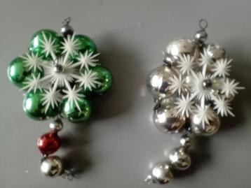 Gablonzer  1groen/rood 1 zilver kleur  beschikbaar voor biedingen