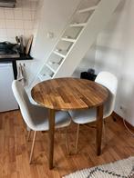 Ronde houten acacia eettafel 80cm (nackanës, IKEA), Huis en Inrichting, Ophalen of Verzenden, Zo goed als nieuw, Rond, 50 tot 100 cm