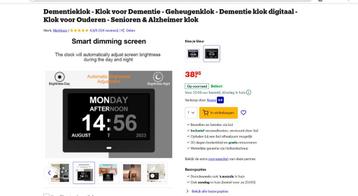 Dementieklok – 7 inch | Nieuw in doos | Slechts €20 beschikbaar voor biedingen
