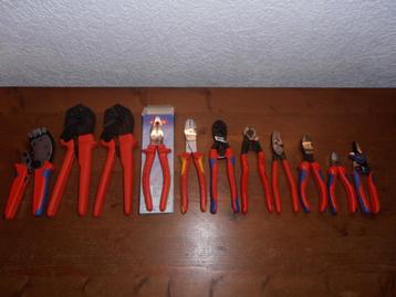 Partij Knipex tangen. beschikbaar voor biedingen