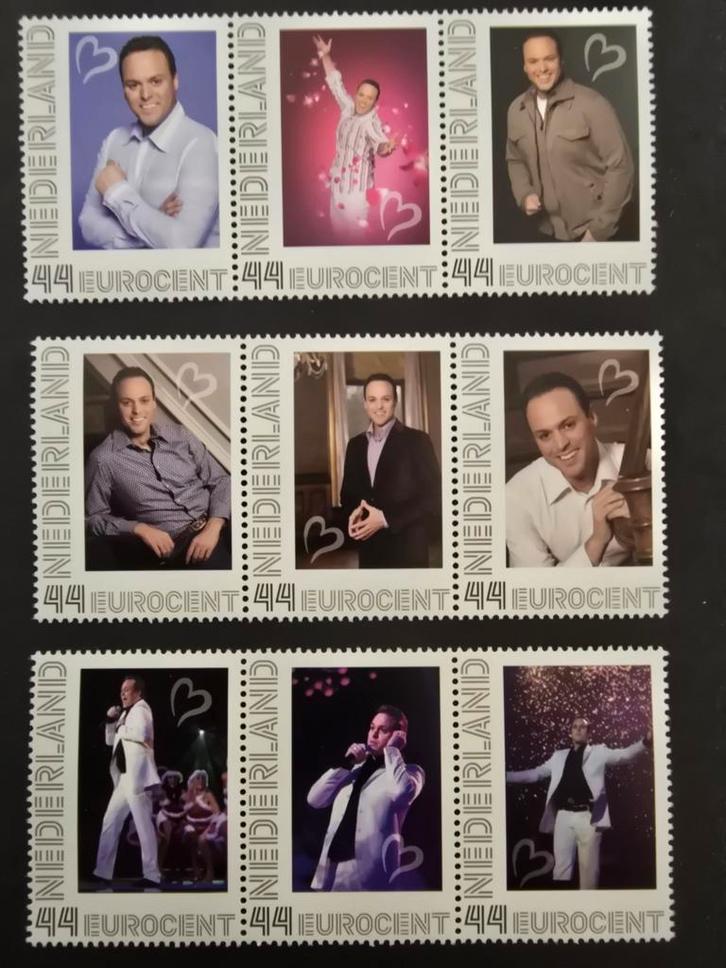 Persoonlijke Postzegels - Frans Bauer - Set van 9, Postzegels en Munten, Postzegels | Nederland, Postfris, Na 1940, Ophalen of Verzenden