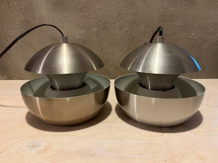 2 Leuke Raak Lampjes - Bertrand Balas Fontein, Huis en Inrichting, Lampen | Hanglampen, Gebruikt, Minder dan 50 cm, Metaal, Ophalen