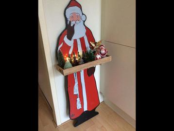 Vintage grote houten Kerstman,Original Butler,W.Germany,deco beschikbaar voor biedingen