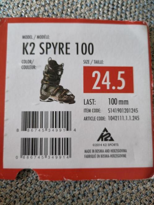 Skischoenen k2 spyre 100 onderdelen, Sport en Fitness, Skiën en Langlaufen, Zo goed als nieuw, Schoenen, Overige merken, Ophalen of Verzenden