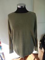 Olijfgroene trui met aparte zwart gele groene bies, Garcia L, Kleding | Dames, Truien en Vesten, Maat 42/44 (L), Ophalen of Verzenden