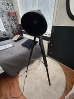 Zwarte statieflamp, Huis en Inrichting, Lampen | Vloerlampen, 100 tot 150 cm, Ophalen of Verzenden, Zo goed als nieuw, Metaal