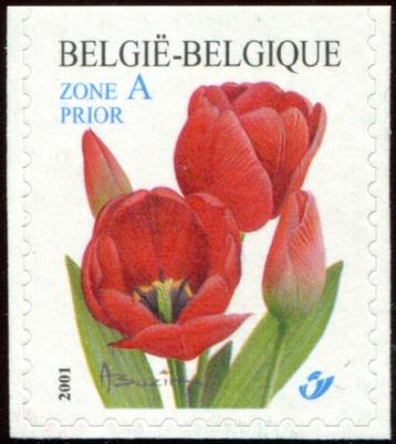 3047 - uitgiftejaar 2001 - rode tulp - postfris XXX beschikbaar voor biedingen
