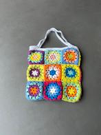 Nieuw katoenen granny square tasje, 20x20 cm, Sieraden, Tassen en Uiterlijk, Tassen | Damestassen, Verzenden, Nieuw, Overige kleuren
