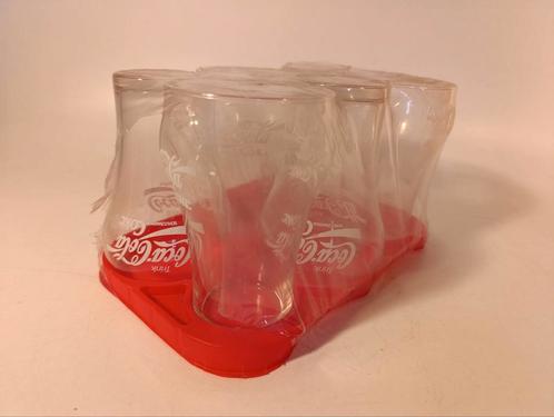 Originele jaren 70 set, 6 grote glazen Coca Cola, gesealed, Verzamelen, Merken en Reclamevoorwerpen, Zo goed als nieuw, Gebruiksvoorwerp