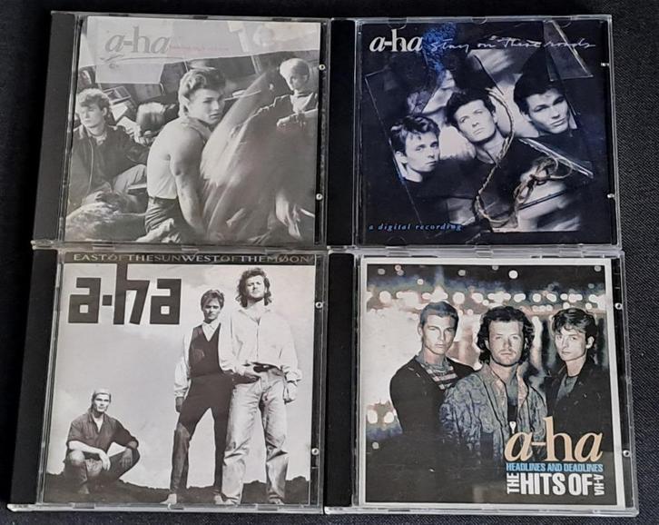 A-ha verzameling van 4 cd's ( AHA ), Cd's en Dvd's, Cd's | Pop, Gebruikt, 1980 tot 2000, Ophalen of Verzenden