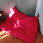 sit&joy poef nylon rood grote, Huis en Inrichting, Zitzakken, Ophalen, Gebruikt, Rood, Zitzak