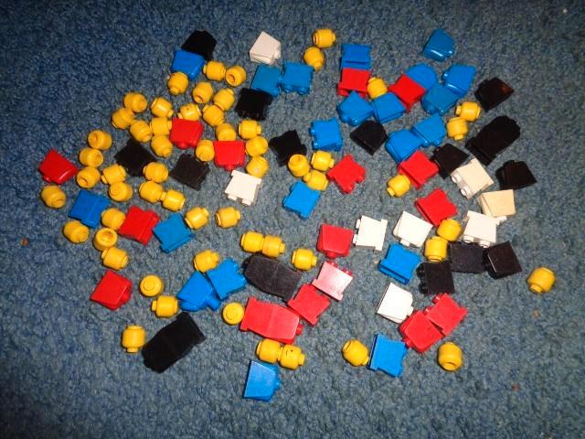 Partij V170=oude Lego poppetjes, Kinderen en Baby's, Speelgoed | Duplo en Lego, Gebruikt, Lego, Losse stenen, Ophalen of Verzenden